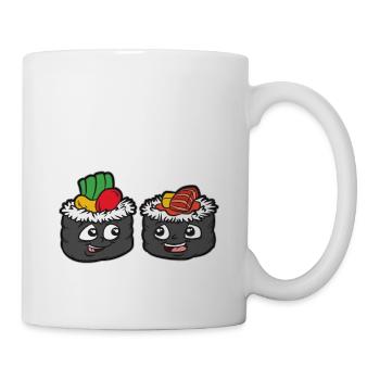 VERY RICE TO MEET YOU sushi fan humor saying - Mug - white - Right