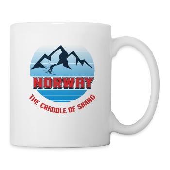 Norwegen, Skandinavien, Angeln - Tasse - Weiß - Rechts