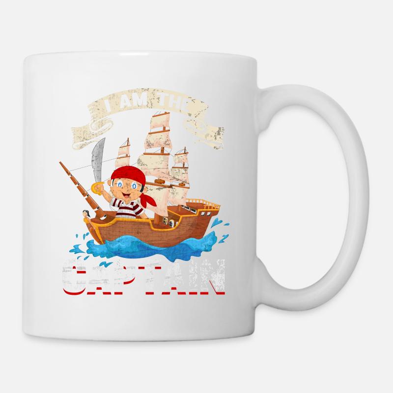 small child pirate Captain gift design - Mug - white