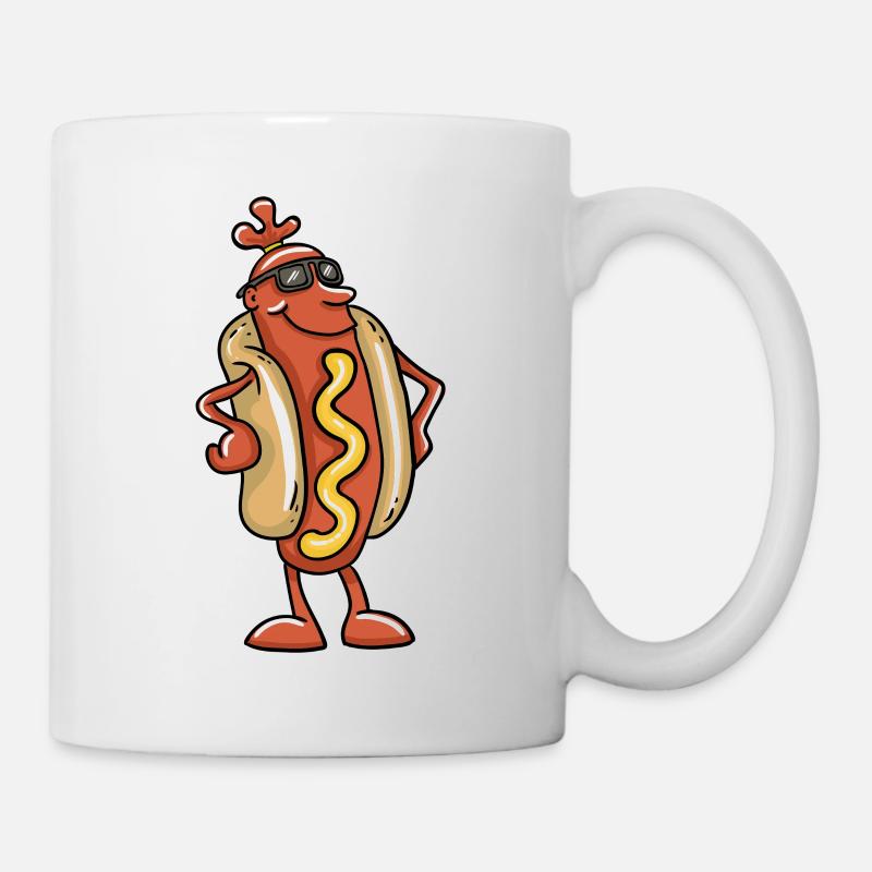 Cooler Hot Dog - Tasse - Weiß