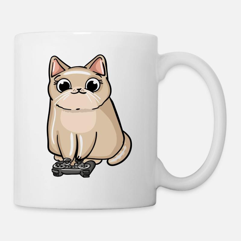 Gaming Cat - Tasse - Weiß