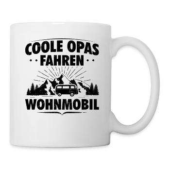 Wohnmobil Opa Großvater Rentner Camping Womo - Tasse - Weiß - Rechts