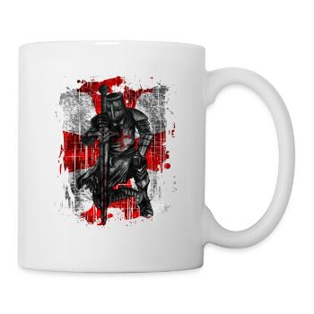 Kreuzritter Tempelritter Mittelalter Deus Vult - Tasse - Weiß - Rechts