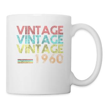 60e anniversaire 60 ans vintage 1960 60s sixties - Mug blanc - blanc - Droite