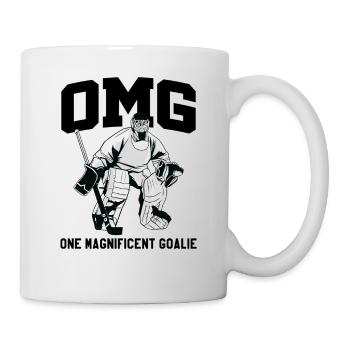 Gardien de but de gardien de but de hockey sur glace - Mug blanc - blanc - Droite