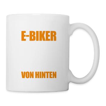 Ich bin E-Biker - E-Bike Fahrrad - Tasse - Weiß - Rechts