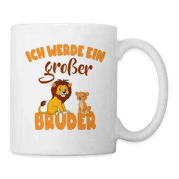 Großer Bruder Löwe - Tasse - Weiß - Rechts
