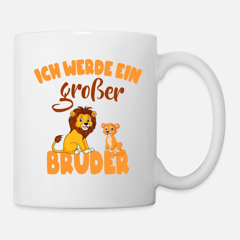 Großer Bruder Löwe - Tasse - Weiß