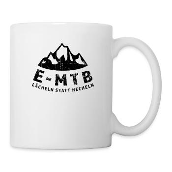 Elektro Mountainbike E-bike - Tasse - Weiß - Rechts