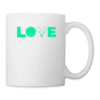 Raquette de tennis Tennis Love - Mug blanc - blanc - Droite