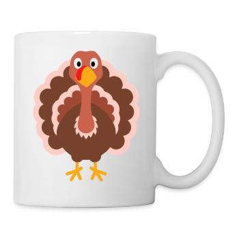 Truthahn - Tasse - Weiß - Rechts