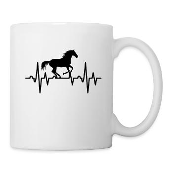 Équitation - Mug blanc - blanc - Droite