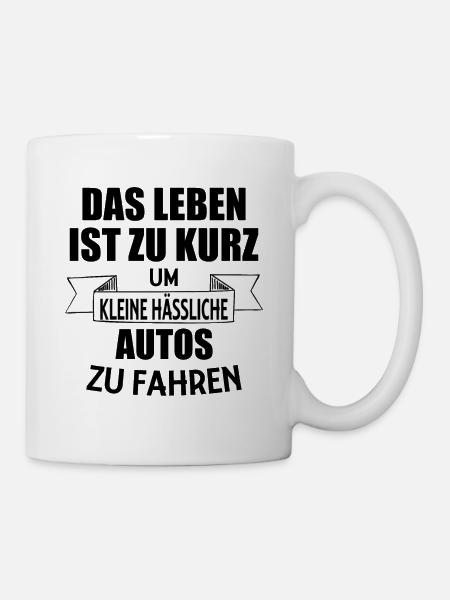 Auto Spruch Autoliebhaber Geschenkidee Luxusautos - Tasse - Weiß