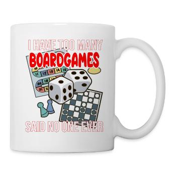 Brettspiel Lustiger Spruch Gesellschaftsspiel - Tasse - Weiß - Rechts