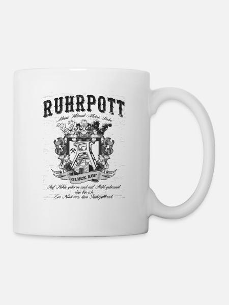 Ruhrpott - Auf Kohle geboren - Tasse - Weiß