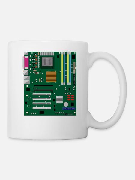 Motherboard - Informatik - Tasse - Weiß