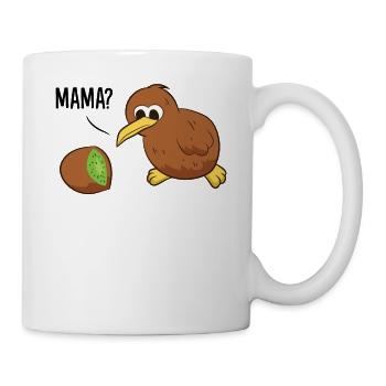 Kiwi Oiseau Kiwi Fruit Mama Kiwi - Mug blanc - blanc - Droite