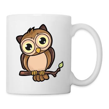 Eule - Tasse - Weiß - Rechts