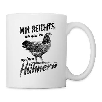 Vorwerkhühner Geflügel Hühnerbauer - Tasse - Weiß - Rechts
