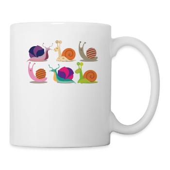 Snails Insects Gardening Snail Lover Gift Cute - Tasse - Weiß - Rechts