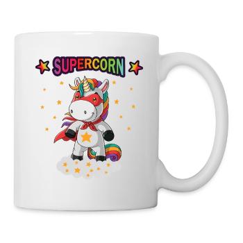 Unicorn superhero supercorn hero boy girl - Mug - white - Right