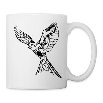 Elegant flying hawk - Mug - white - Right