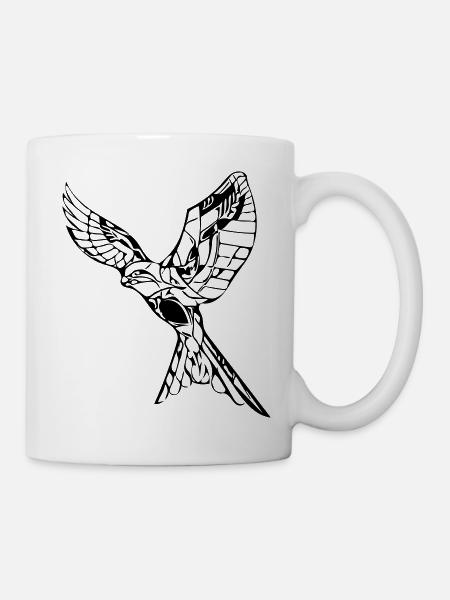 Faucon volant élégant - Mug blanc - blanc