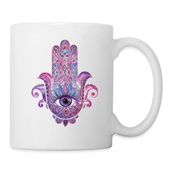 Hamsa - Tasse - Weiß - Rechts