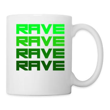 Rave green - Tasse - Weiß - Rechts