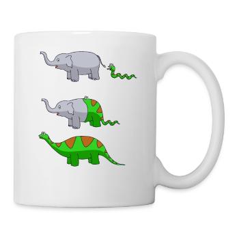 Elephant Being Eaten By A Snake - Mug - white - Right