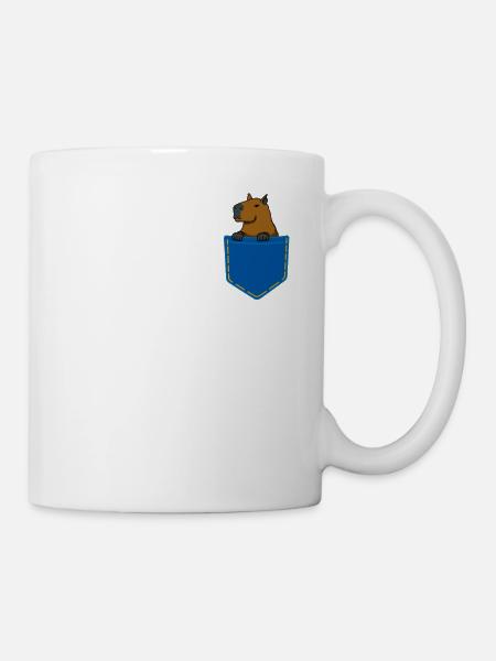 Capybara Meerschweinchen Nagetier Geschenk - Tasse - Weiß