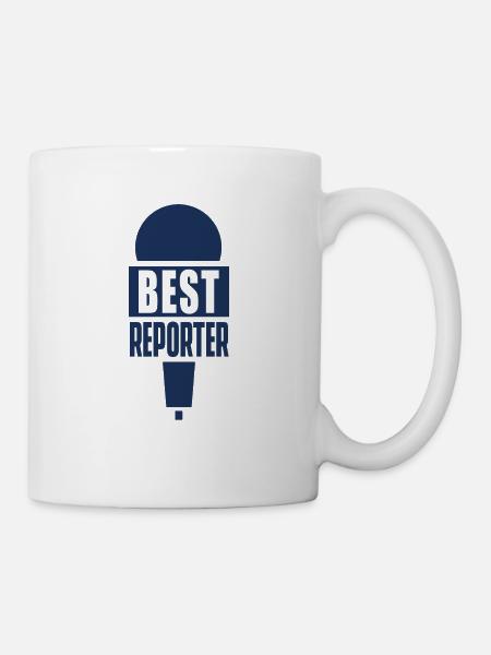 Journaliste de presse correspondant journaliste reporter - Mug blanc - blanc