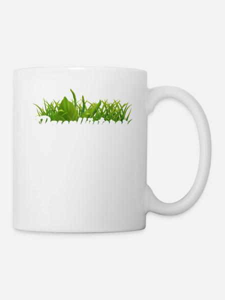 Rasenflüsterer Gärtner Rasen - Tasse - Weiß