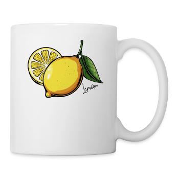 Fruit de citron - Mug blanc - blanc - Droite