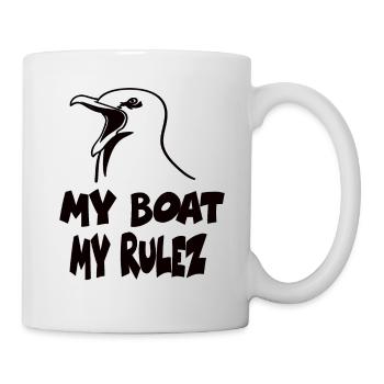 My boat my rules - Mug - white - Right