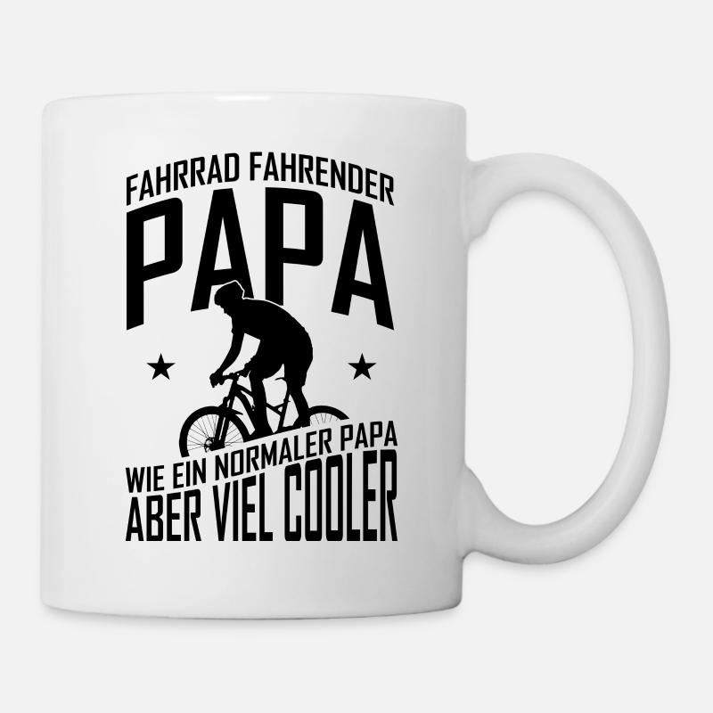Fahrrad Papa - Tasse - Weiß