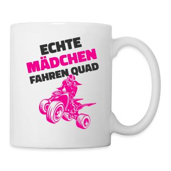 Quad Mädchen - Tasse - Weiß - Rechts