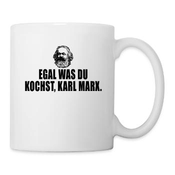 egal was du kochst karl marx - Tasse - Weiß - Rechts