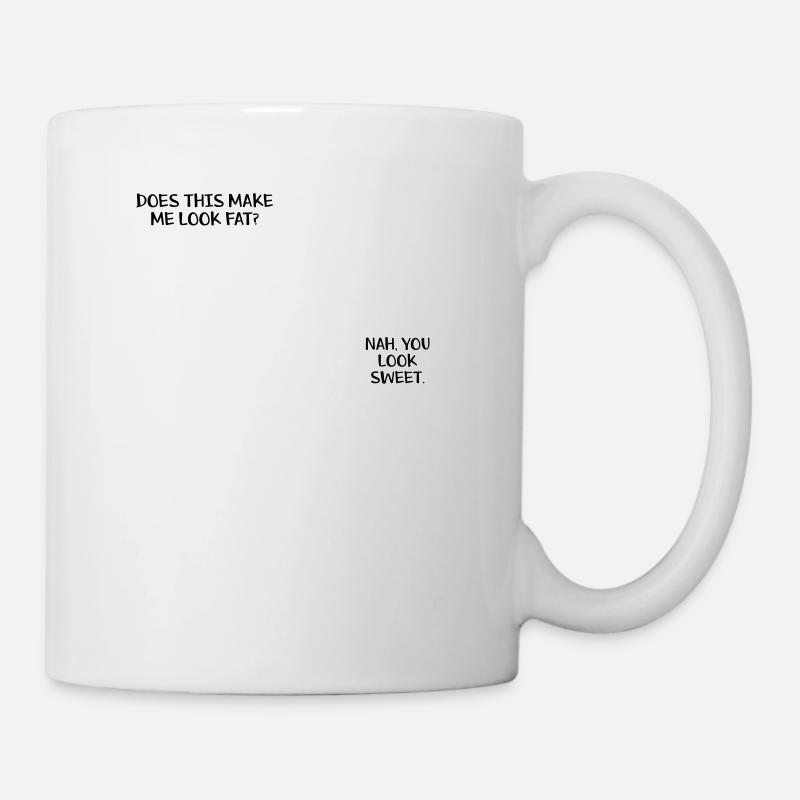 Formules chimiques pour le sucre et les graisses - Mug blanc - blanc