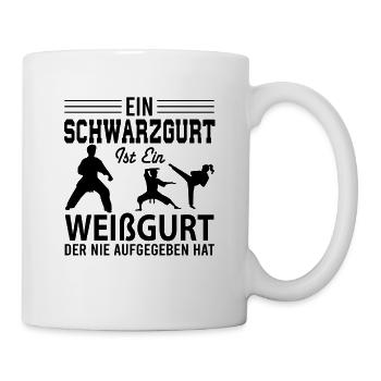 Karate Kampfsportler - Tasse - Weiß - Rechts