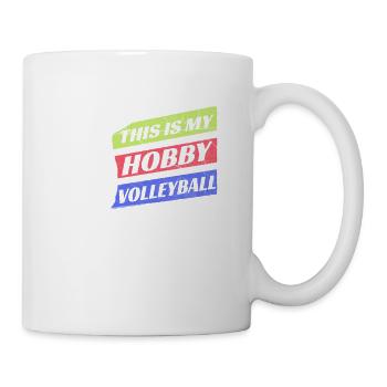 Volleyball volleyball - Mug blanc - blanc - Droite