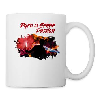 Pyro Football Ultras Fan Pyrotechnician Gift - Mug - white - Right