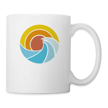 Ocean Sunset Logo - Mug - white - Right