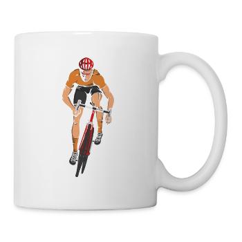 Racing cyclist - Mug - white - Right