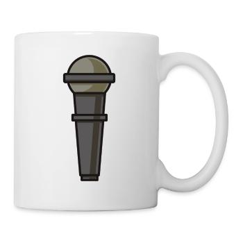 Mikrofon Musik Singen Sänger Band Geschenk - Tasse - Weiß - Rechts