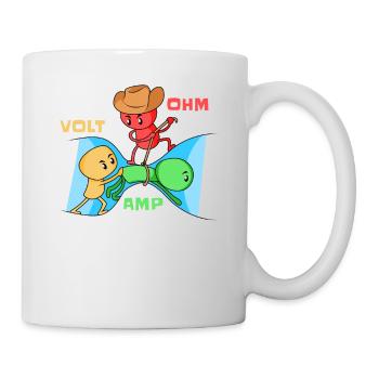 Ampli Volt Ohm - Physique - Mug blanc - blanc - Droite