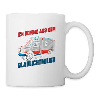 Sanitäter Krankenwagen Notfall Rettungshelfer - Tasse - Weiß - Rechts