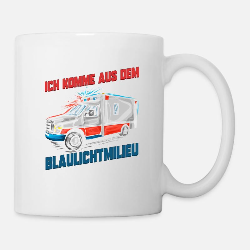 Sanitäter Krankenwagen Notfall Rettungshelfer - Tasse - Weiß