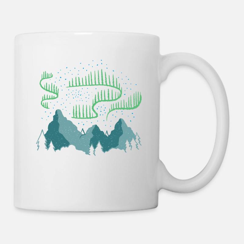 Aurore boréale - Mug blanc - blanc