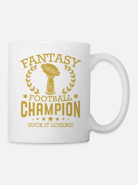 Fantasy Football Lustiges Champ Champion 2020 Spor - Tasse - Weiß